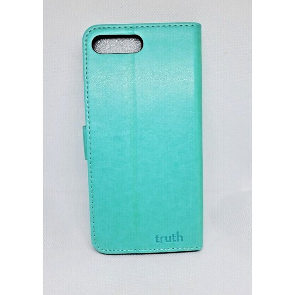 iPhone 7 Plus Truth Cell Phone Case Wallet RFID With Credit Card Protector Green - Picture 3 of 11